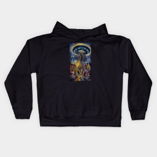 Post Impressionism Alien Abduction Kids Hoodie